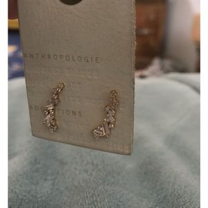Anthropologie delicate climber earrings